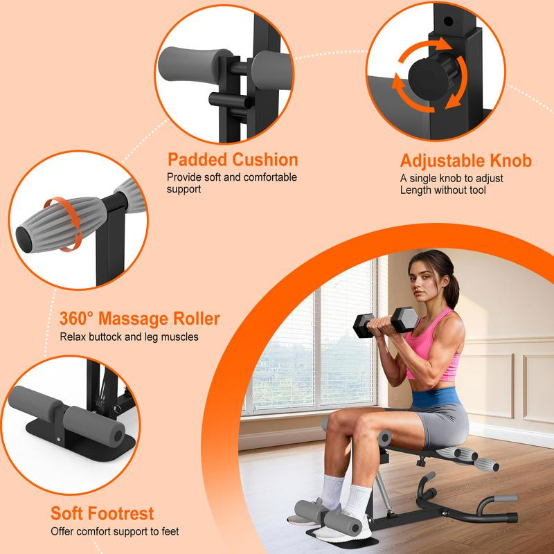 HOTWAVE LIVE Deep Squat Machine with Adjustable Resistance Bands for Glutes Leg Core & Ab Exercises Ideal for Home Gyms
