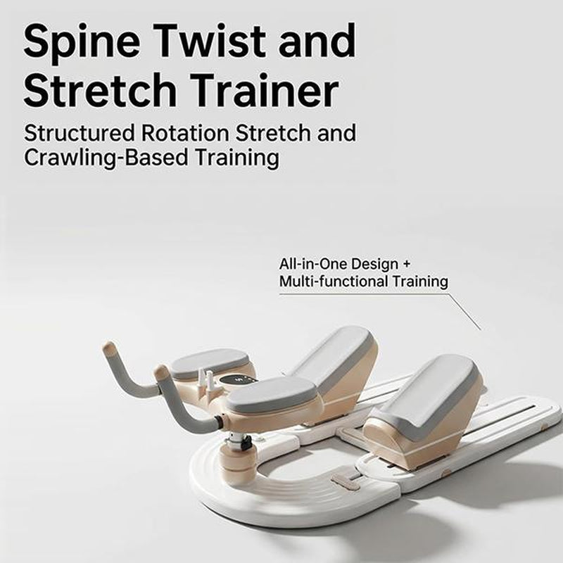 Flexihome Crawling Machine - Low-Impact Home Gym Equipment for Waist Toning, Leg Stretching & Core Activation - Ergonomic Back Protector for Pain-Free Workouts