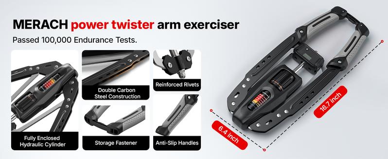 Merach Hydraulic Arm Trainer with Counter