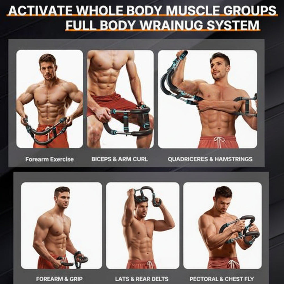 Merach Adjustable Power Twister Bar Chest & Arm Trainer