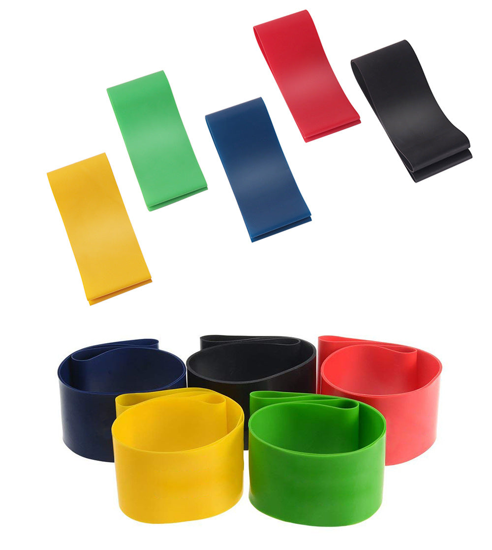 5 Level Resistance Rubber Bands Yoga Training Elastic Bands