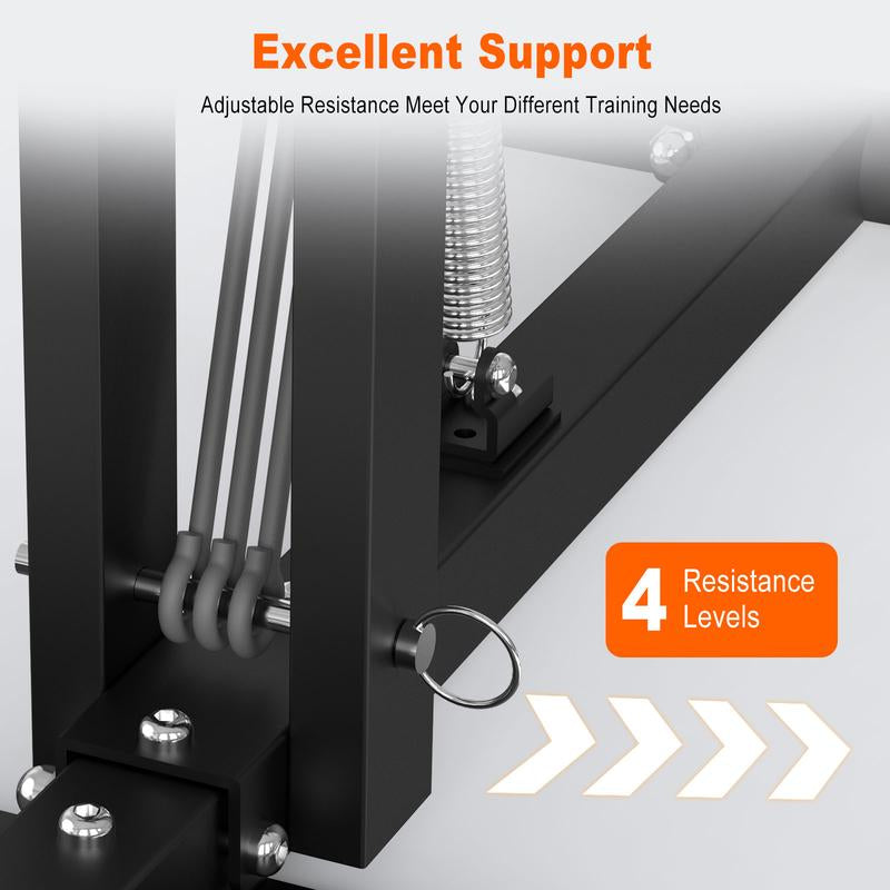 HOTWAVE LIVE Deep Squat Machine with Adjustable Resistance Bands for Glutes Leg Core & Ab Exercises Ideal for Home Gyms