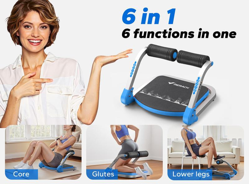 Merach Sit-Up Exercise Equipment, Ab Crunch Machine Roll-Up Machine, Abdominal Workout Machine for Home Gym, Core Ab Exercise System Trainer, Tiktokshopblackfriday