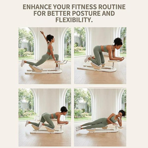 Flexihome Crawling Machine - Low-Impact Home Gym Equipment for Waist Toning, Leg Stretching & Core Activation - Ergonomic Back Protector for Pain-Free Workouts