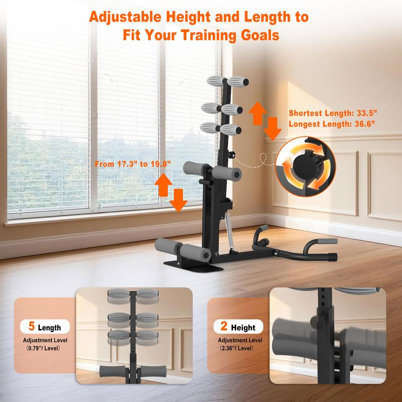 HOTWAVE LIVE Deep Squat Machine with Adjustable Resistance Bands for Glutes Leg Core & Ab Exercises Ideal for Home Gyms