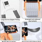 Elbow Support Automatic Rebound Abdominal Wheel Ab Roller for Abdominal Exercise Machine Abs Workout Equipment Dolly Core Strengthening Trainer Fitness Belly Training