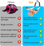 Elbow Support Automatic Rebound Abdominal Wheel Ab Roller for Abdominal Exercise Machine Abs Workout Equipment Dolly Core Strengthening Trainer Fitness Belly Training