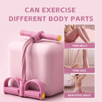 Multifunction Pedal Resistance Trainer with 6 Tubes – Stronger Resistance for Effective Training, Portable Foot Pedal Exerciser for Full-Body Home Workout, Stretching & Fitness Training