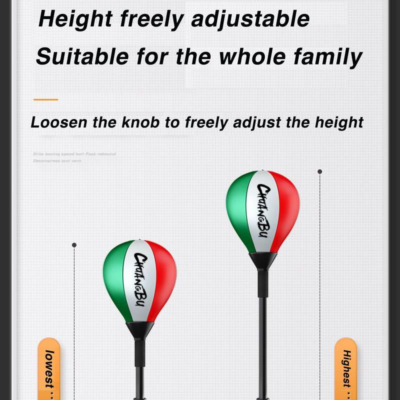 Boxing Reflex Ball, Boxing Speed Reflex Ball, Body Exercise, Speed Bal Adjustable, 360° Rebound, Home Boxing Target, Standing Punching Bag, Training Equipment, Stress Relie Punching Bag, Stress Reduction