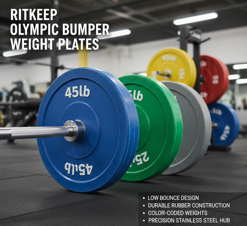 2" Olympic Low Bounce Color Rubber Bumper Weight Plates