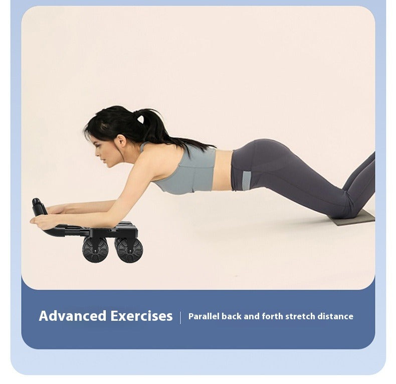 Penggelek Ab Auto-Rebound 4 Roda Pintar