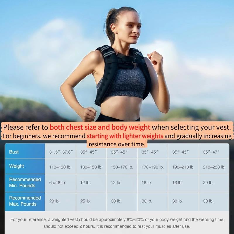 【Jumpstartsale】Zelus Weighted Vests,6/8/12/16/20/25/30Lbs Weight Vest with Detachable Phone Pouch&Reflective Stripes&Adjustable Straps| Exercise Equipment & Workout Enhancer for Motivational Walking, Strength Training, Running, Rucking