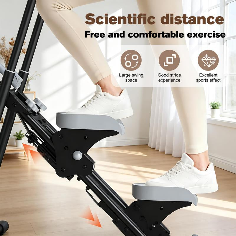 RELIFE SPORTS New Version Folding Stair Stepper 300LBS Capacity Adjustable Handlebar & Pedals Full-Body Vertical Climber Compact Home Gym Exercise Machine for Men & Women Gift for Fitness Enthusiasts