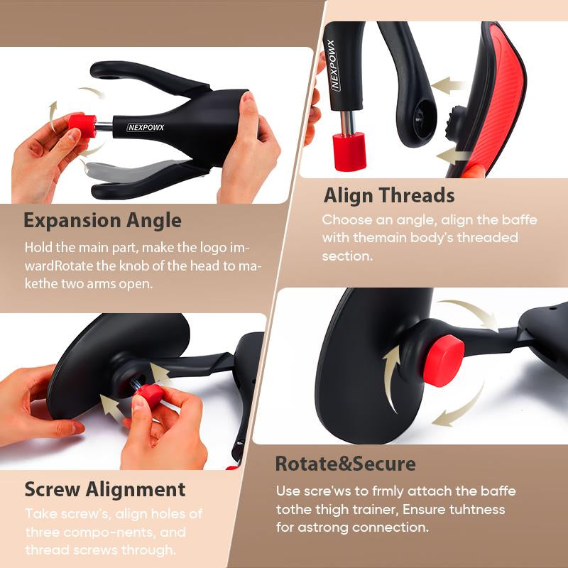 Nexpowx Kegel Exercise Equipment, Pelvic Floor Trainer, Leg Exercise Equipment, Home Fitness Equipment, Suitable for Men and Women, Gift for Him & Her Healthcare Stretch